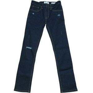 Ring of Fire Boys Size 10 Tumble Denim Skinny Dark Blue Jeans